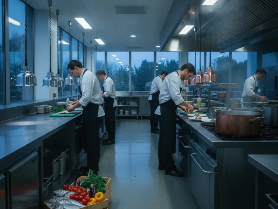 Dans les coulisses d'une cuisine de restaurant étoilé - coulisses cuisine restaurant etoile
