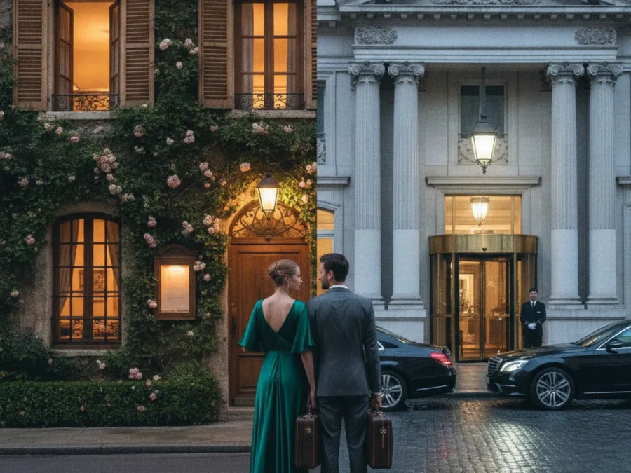 Hôtel de charme vs palace, différences et choix 2026 - hotel charme vs palace differences