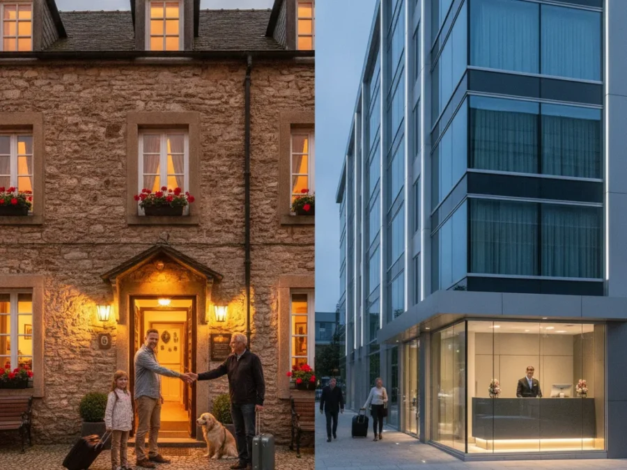 Hôtel familial indépendant vs chaîne, que choisir en 2026 - hotel familial independant vs chaine