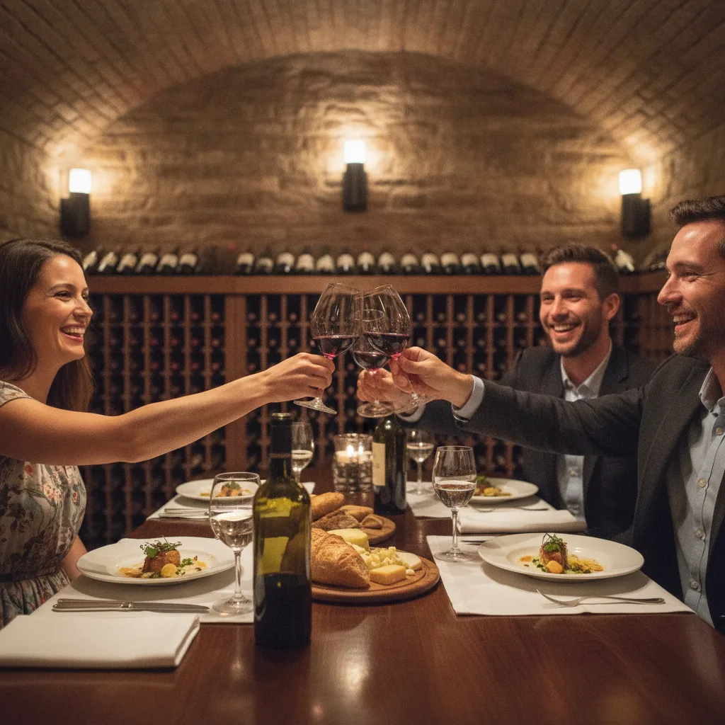 dîner en cave à vin événement privé